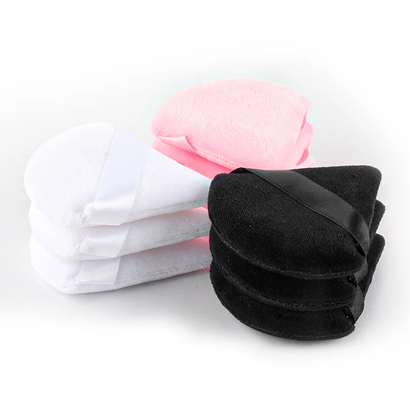 1/2/4pcs Triangle Powder Puff Soft Velvet Facial Makeup Sponge Puff Mixer Beauty Foundation Make-Up Sponge Cosmetics Accessories