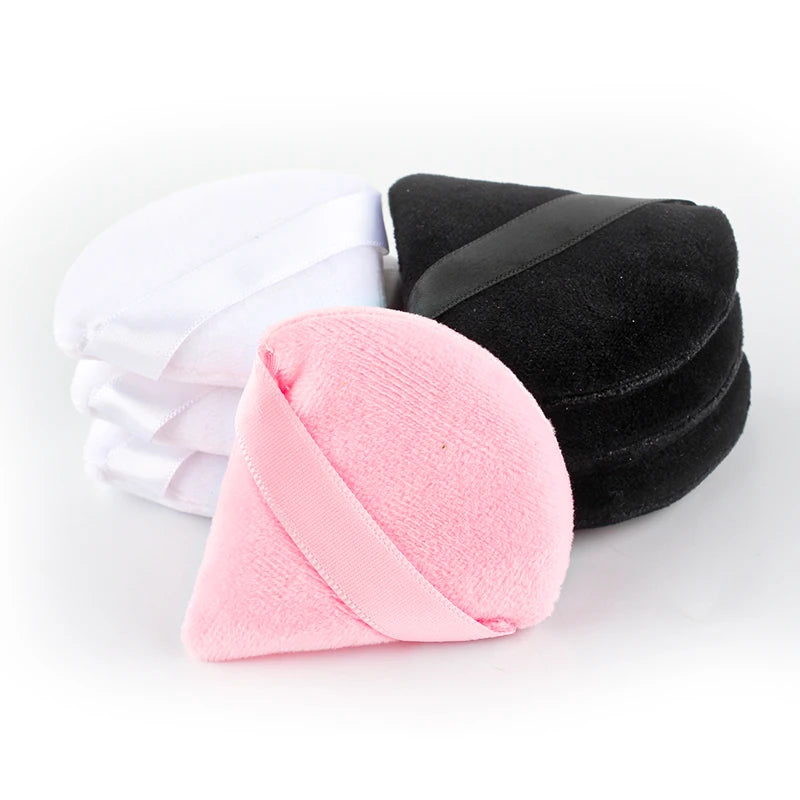 1/2/4pcs Triangle Powder Puff Soft Velvet Facial Makeup Sponge Puff Mixer Beauty Foundation Make-Up Sponge Cosmetics Accessories