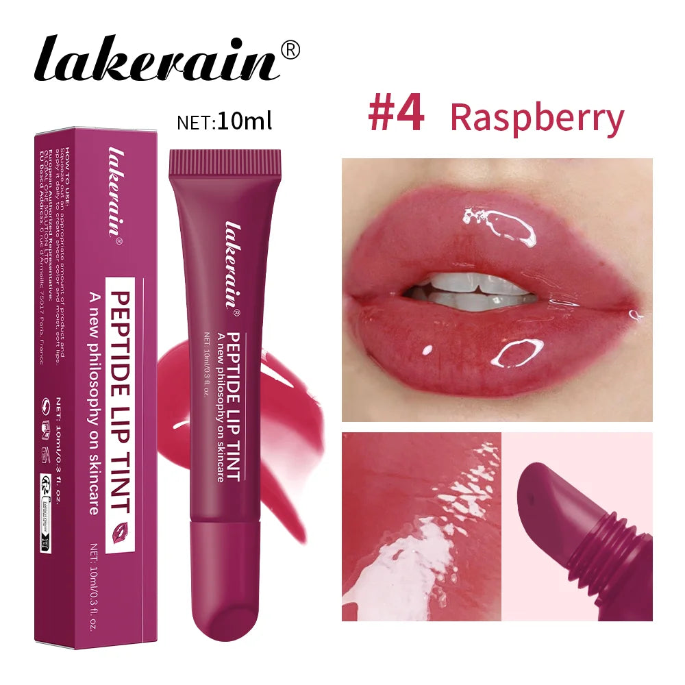 10ml Mirror Lip Glaze Moisturizes Jelly Lip Enrichment Oil Lasting Water Light Glass Lip Oil Remove Line Lip Protection Serum