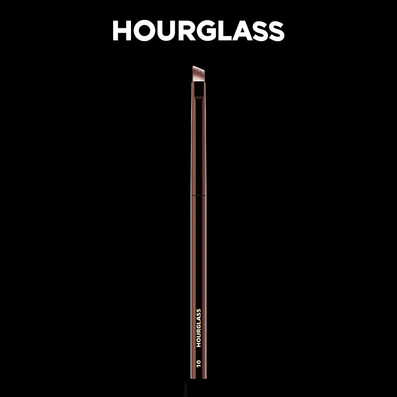 Hourglass Makeup Brush- No.10 Angled Eyeliner/ Eyebrow Brush Soft and Skin-friendly Fiber Hair Fashion Design Single Eye Brush
