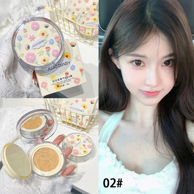 JOJO Featherlight Hydrating Cushion Foundation - Flawless Coverage, Long-Lasting, Radiant Finish BB Cream