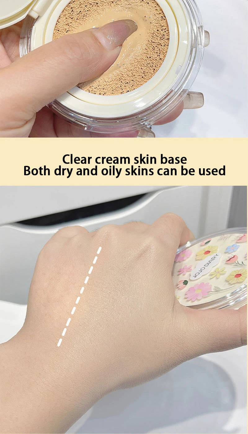 JOJO Featherlight Hydrating Cushion Foundation - Flawless Coverage, Long-Lasting, Radiant Finish BB Cream