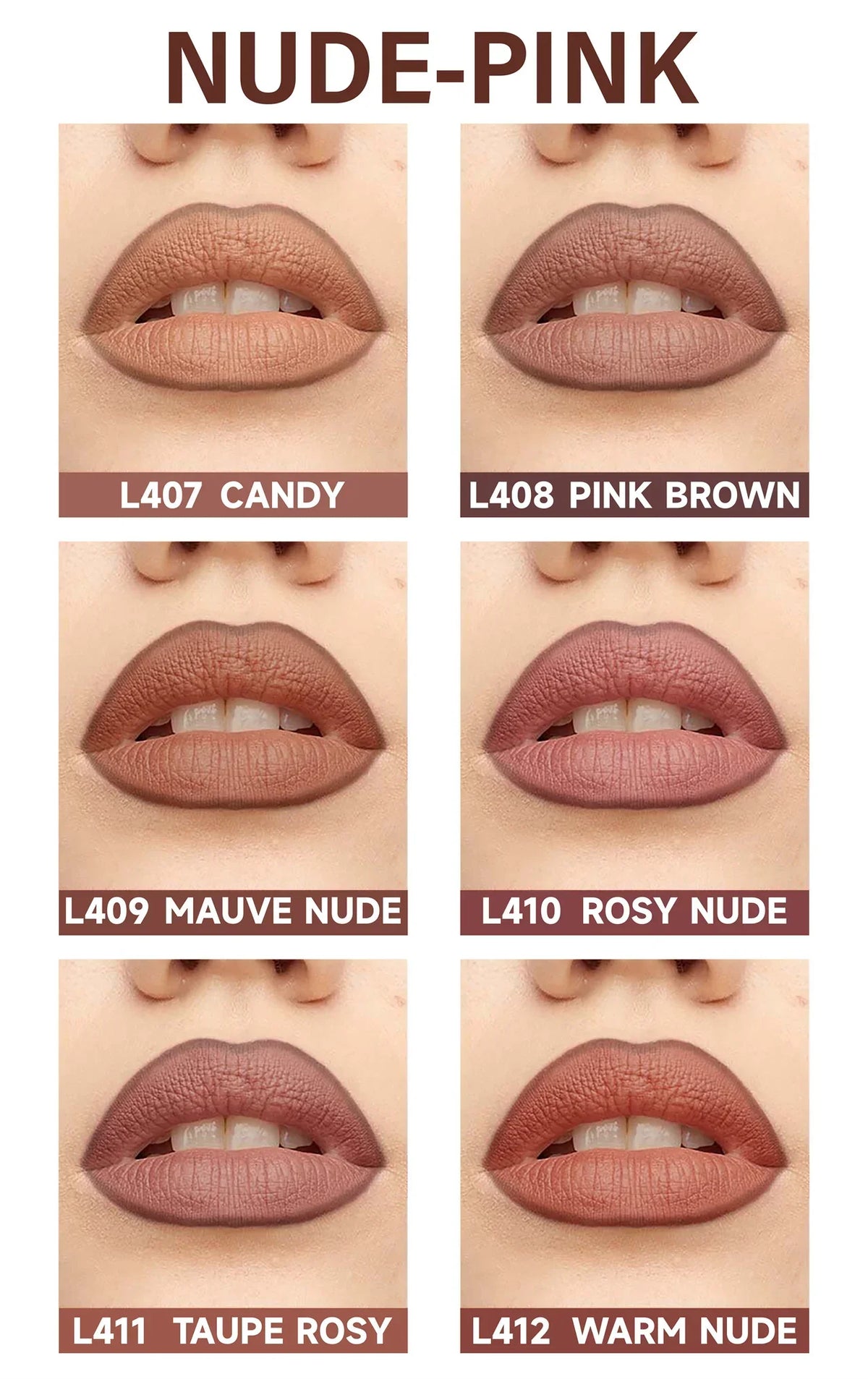 6pcs/set Lip Liner Pen 6 Colors Waterproof And Sweat-proof Not Easy To Fade Non-stick Cup Nude Lipstick Pencil SET
