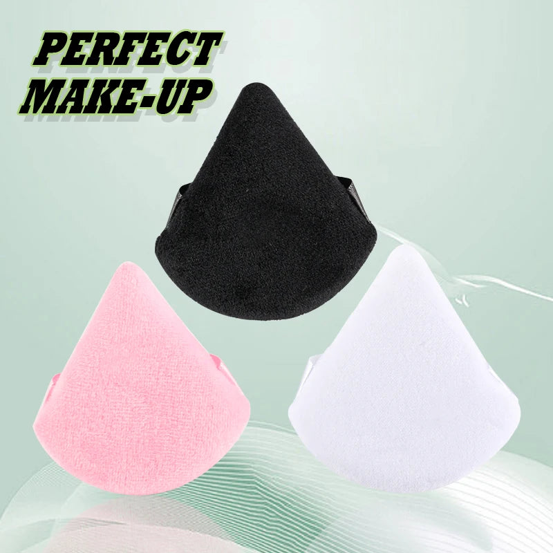 1/2/4pcs Triangle Powder Puff Soft Velvet Facial Makeup Sponge Puff Mixer Beauty Foundation Make-Up Sponge Cosmetics Accessories