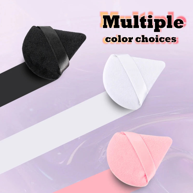 1/2/4pcs Triangle Powder Puff Soft Velvet Facial Makeup Sponge Puff Mixer Beauty Foundation Make-Up Sponge Cosmetics Accessories